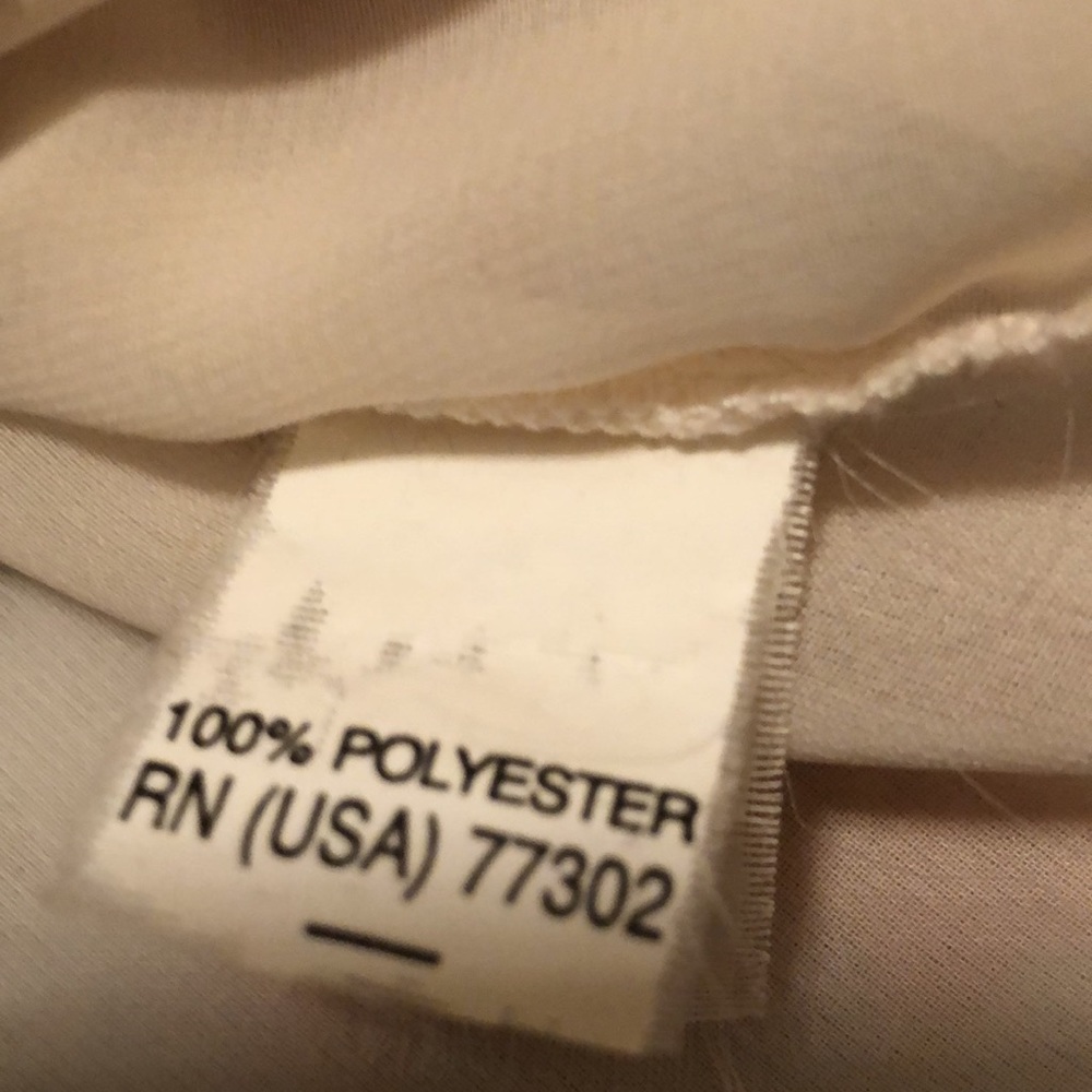 Zara Basic Sheer Cream Button Down W/Rhinestones - image 8